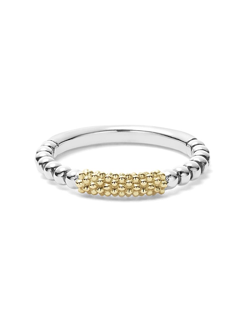 LAGOS Caviar Icon Two Tone Caviar Ring