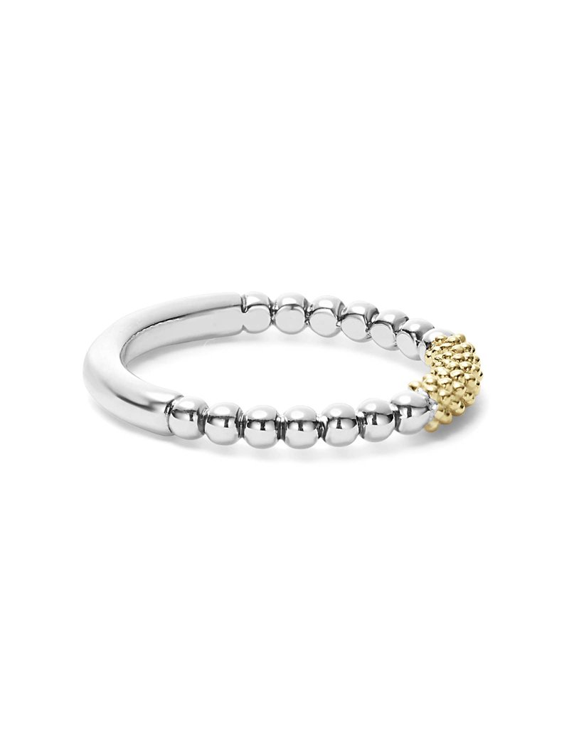 LAGOS Caviar Icon Two Tone Caviar Ring