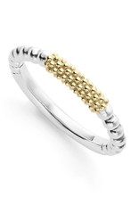 LAGOS Caviar Icon Two Tone Caviar Ring