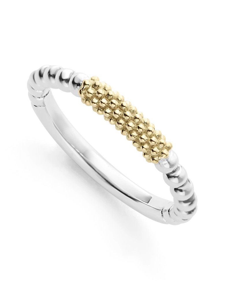 LAGOS Caviar Icon Two Tone Caviar Ring