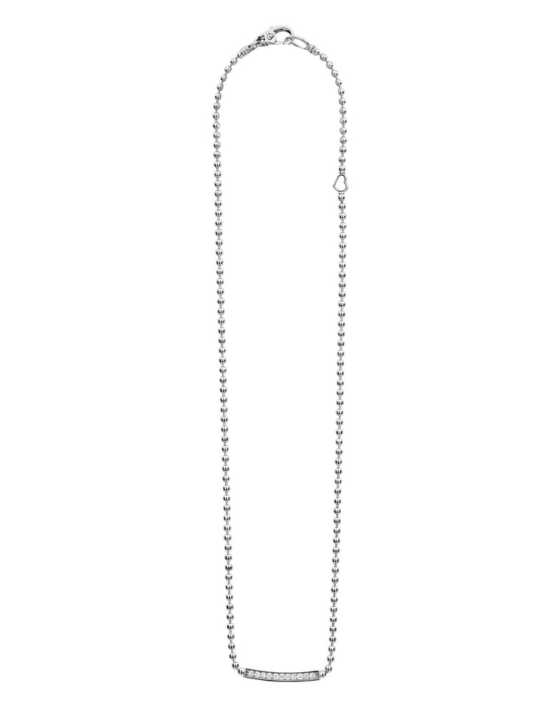 LAGOS Caviar Spark Small Station Diamond Beaded Necklace
