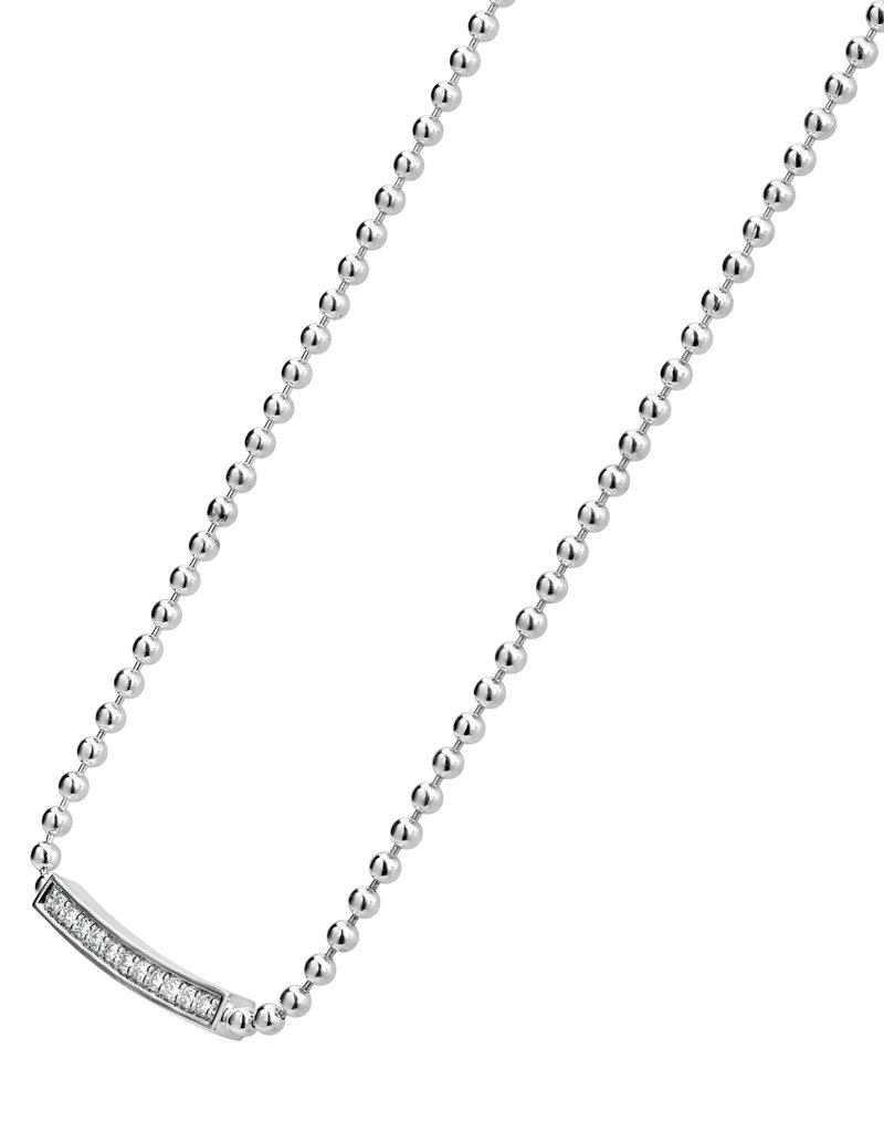 LAGOS Caviar Spark Small Station Diamond Beaded Necklace