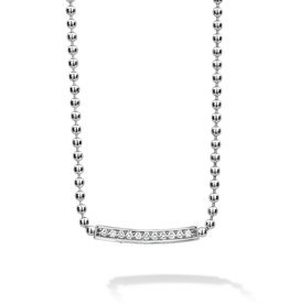 LAGOS Caviar Spark Small Station Diamond Beaded Necklace