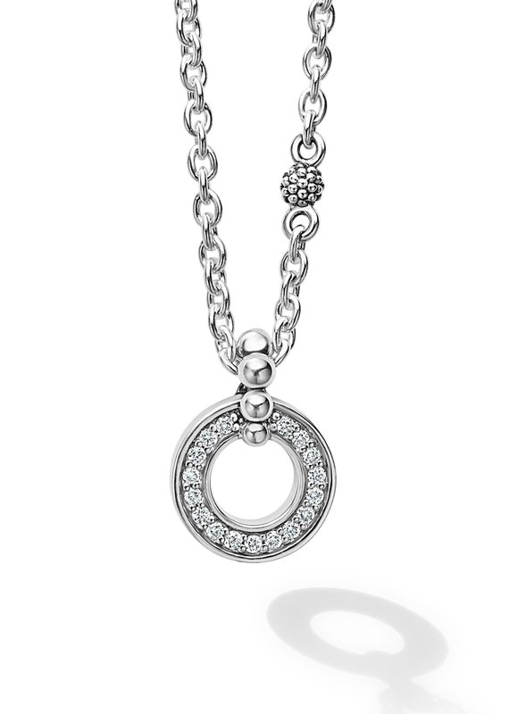LAGOS Caviar Spark Diamond Circle Necklace