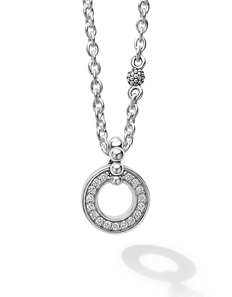 LAGOS Caviar Spark Diamond Circle Necklace