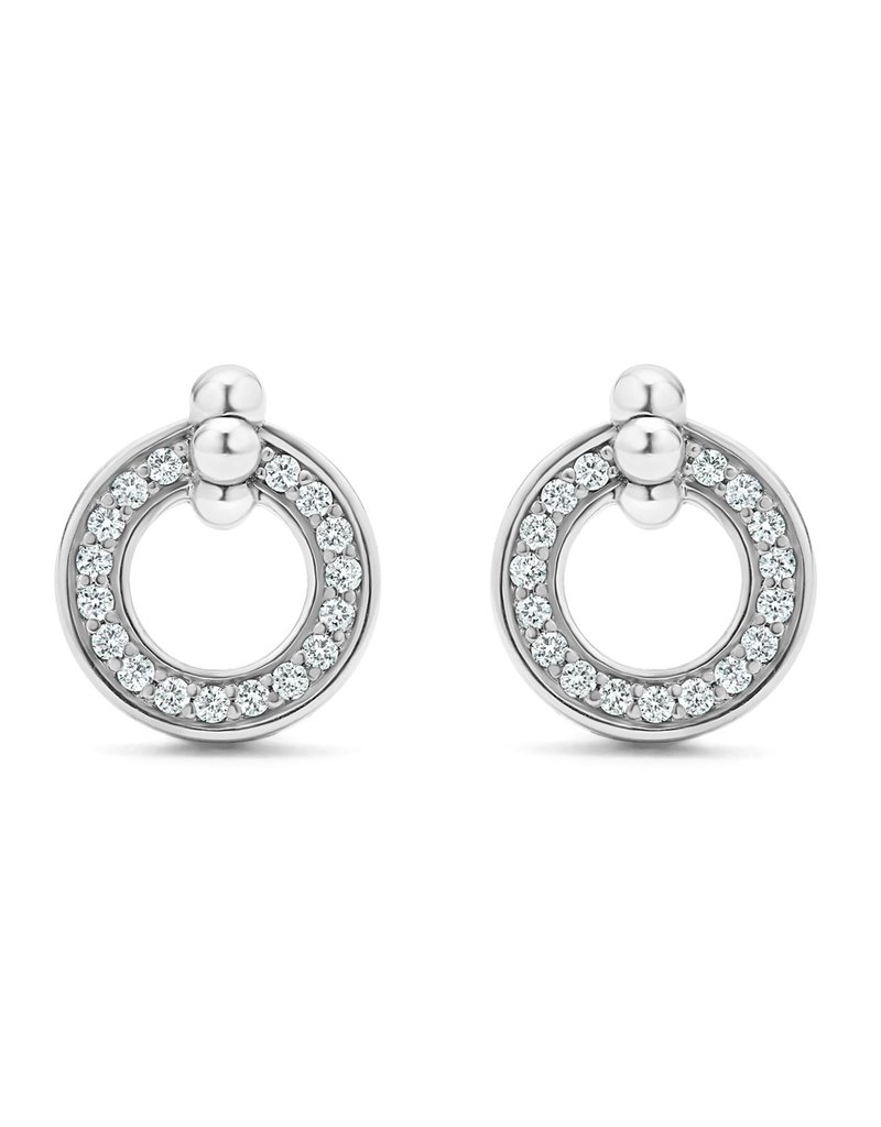 LAGOS Caviar Spark Diamond Circle Earrings