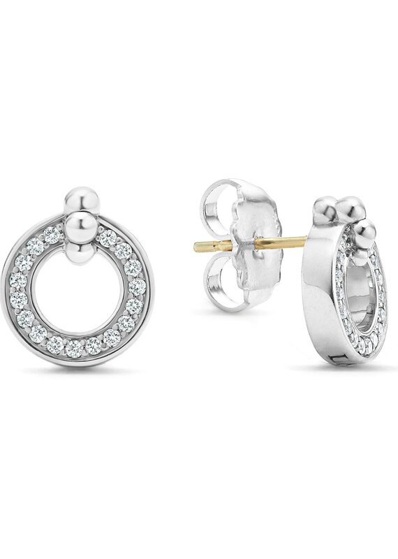 LAGOS Caviar Spark Diamond Circle Earrings