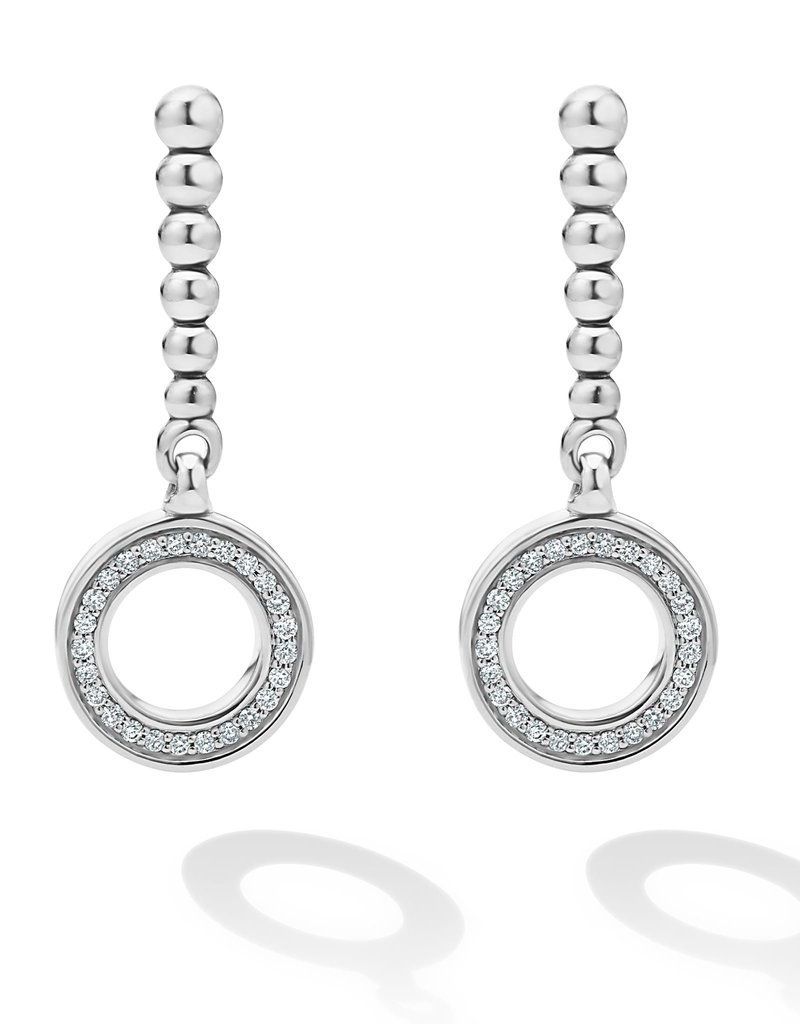 LAGOS Caviar Spark Diamond Circle Drop Earring