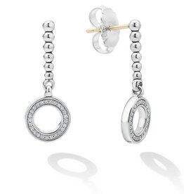 LAGOS Caviar Spark Diamond Circle Drop Earring