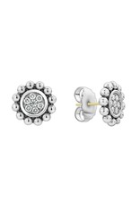 LAGOS Caviar Spark 12mm Round Pave Stud Ear