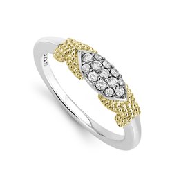 LAGOS Caviar Lux Diamond Stacking Ring