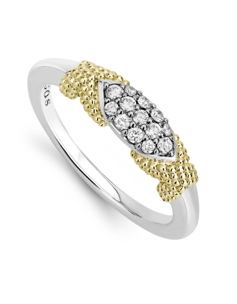 LAGOS Caviar Lux Diamond Stacking Ring