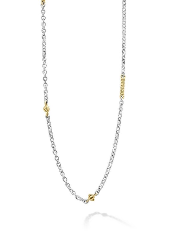 LAGOS Caviar Icon 2 Tone Necklace