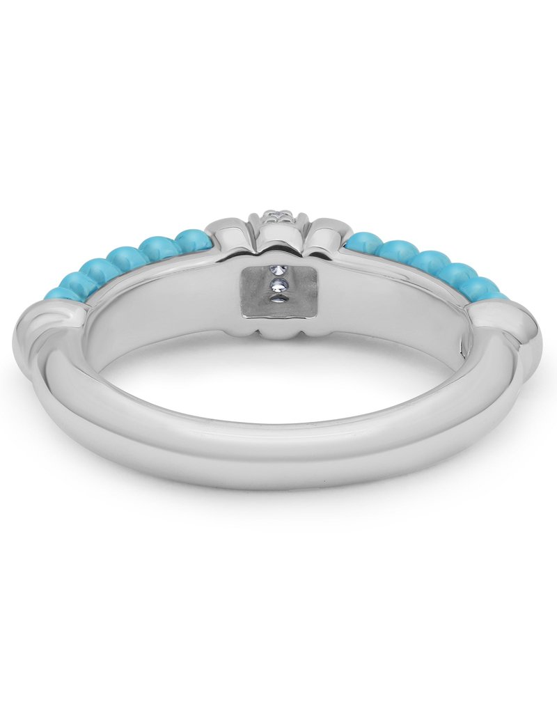 LAGOS Blue Caviar 6mm  Diamond Stacking Ring