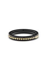 LAGOS Black Caviar Gold and Black Ceramic Ring