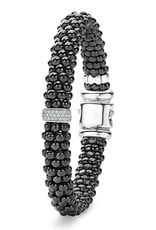 LAGOS Black Caviar Diamond Center Station 9mm Bracelet