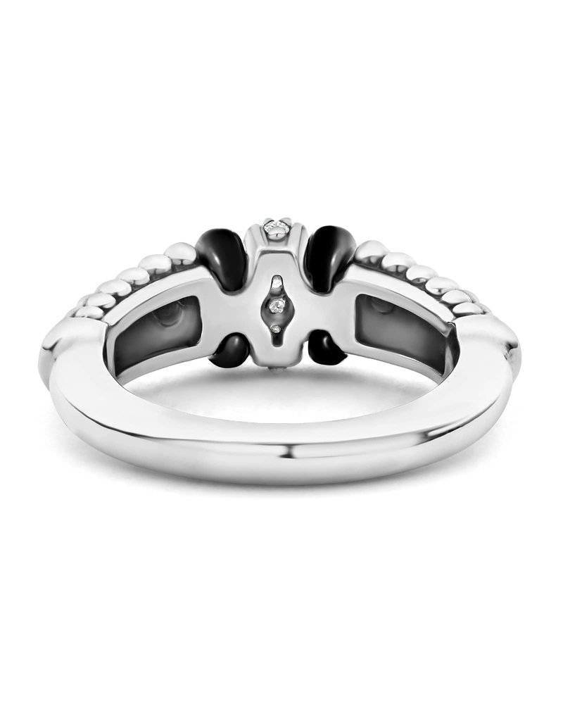 LAGOS Black Caviar Black Ceramic and Caviar Diamond Ring