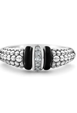 LAGOS Black Caviar Black Ceramic and Caviar Diamond Ring