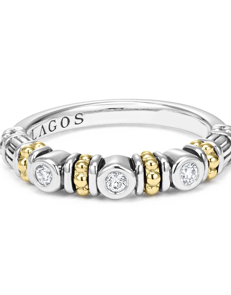 LAGOS Caviar Color Diamond Stacking Ring