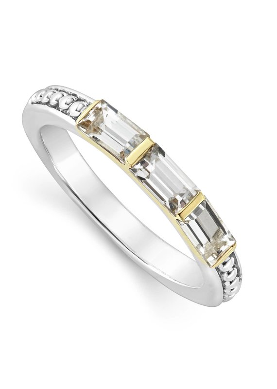 LAGOS Caviar Color White Topaz Stacking Ring