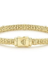 LAGOS Caviar Gold 18K Beaded Bar 6mm Bracelet