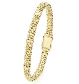 LAGOS Caviar Gold 18K Beaded Bar 6mm Bracelet