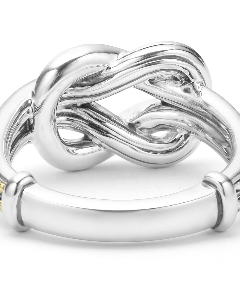 LAGOS Newport Small Two Tone Knot Diamond Ring