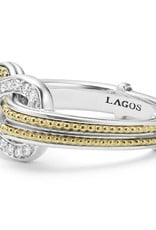 LAGOS Newport Small Two Tone Knot Diamond Ring