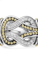 LAGOS Newport Large Two Tone Knot Diamond Ring