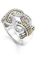 LAGOS Newport Large Two Tone Knot Diamond Ring