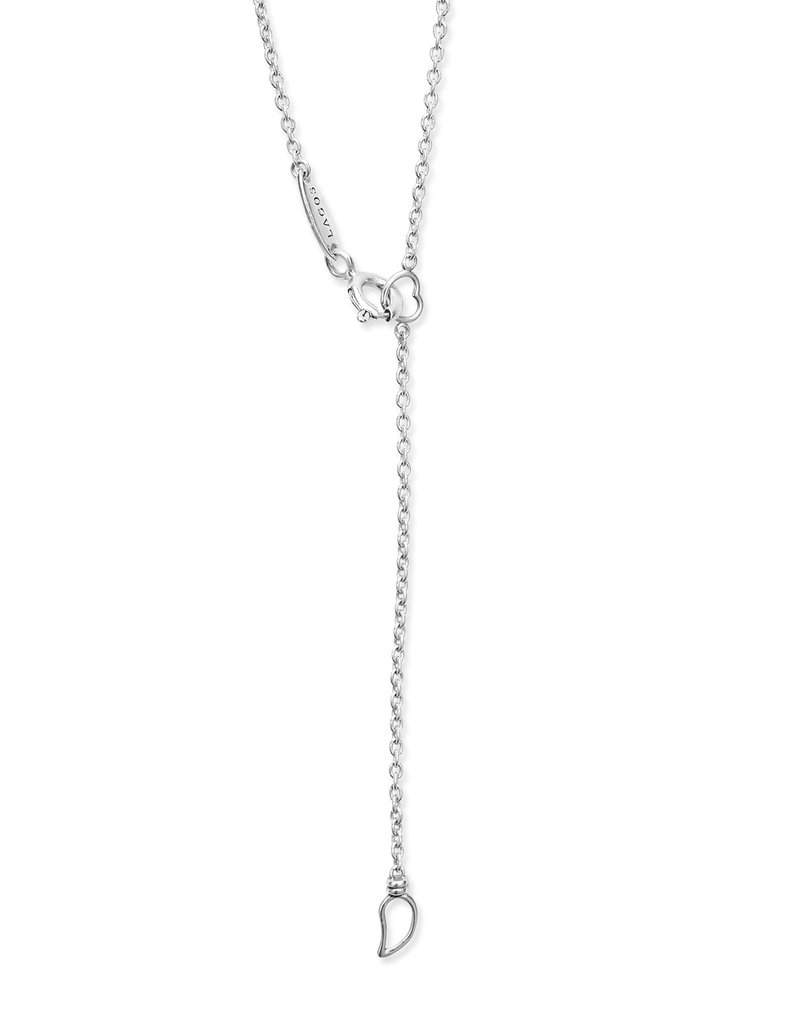 LAGOS Newport Small Two Tone Knot Diamond Pendant Necklace