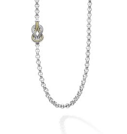 LAGOS Newport Four Station Two Tone Knot Necklace