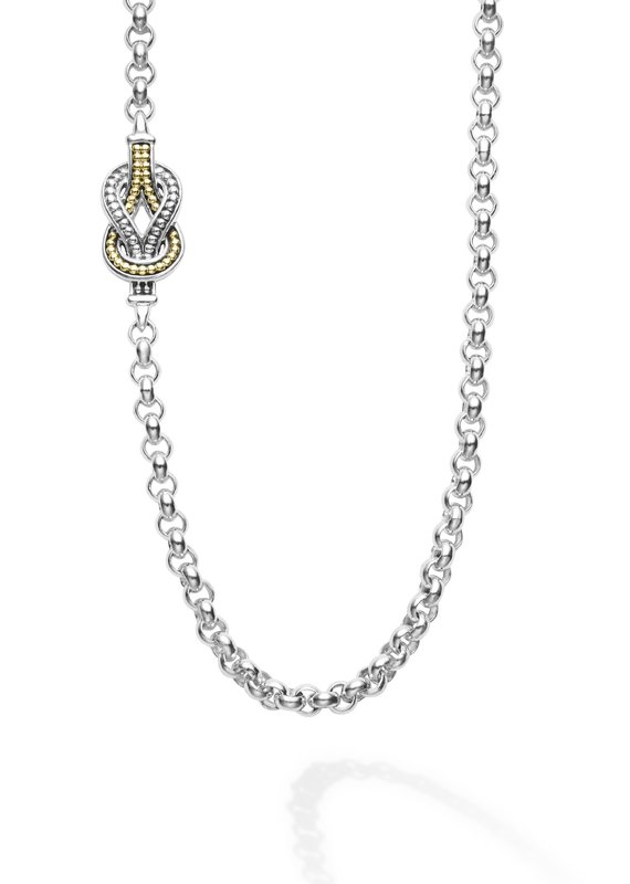 LAGOS Newport Four Station Two Tone Knot Necklace