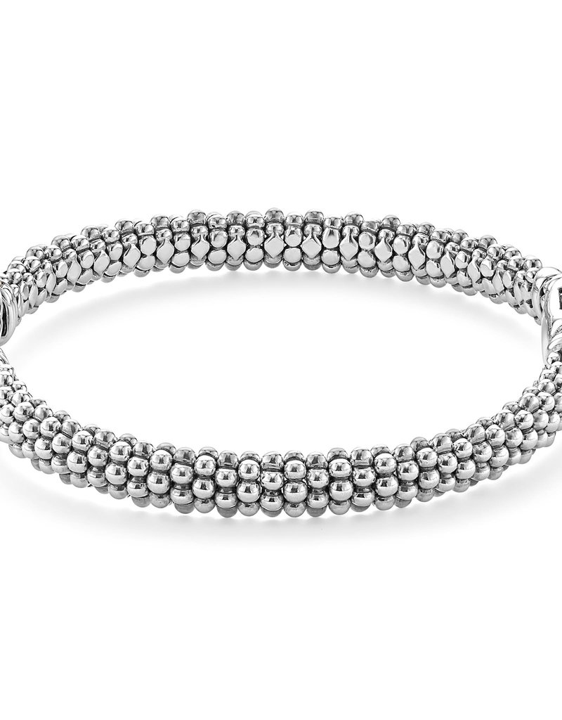 LAGOS Newport 6mm Two Tone Knot Diamond Caviar Bracelet