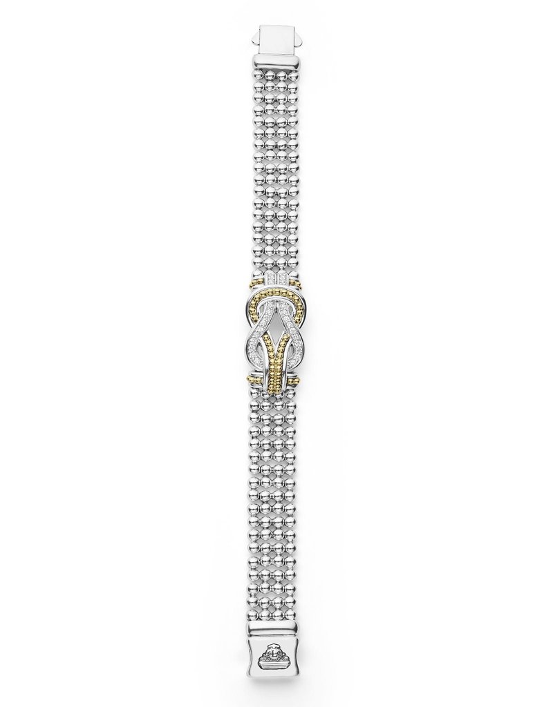 LAGOS Newport Two Tone Knot Diamond Chain Bracelet