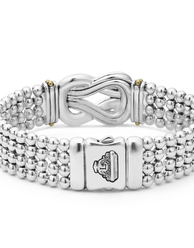 LAGOS Newport Two Tone Knot Diamond Chain Bracelet