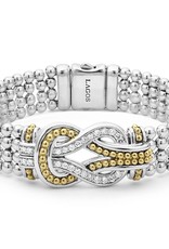 LAGOS Newport Two Tone Knot Diamond Chain Bracelet