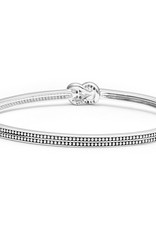 LAGOS Newport Two Tone Knot Diamond Cuff Bracelet
