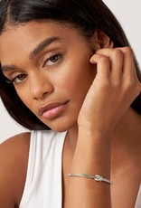 LAGOS Newport Two Tone Knot Diamond Cuff Bracelet