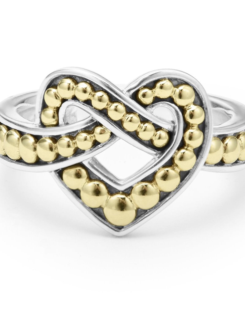 LAGOS Beloved Large Two-Tone Heart Ring