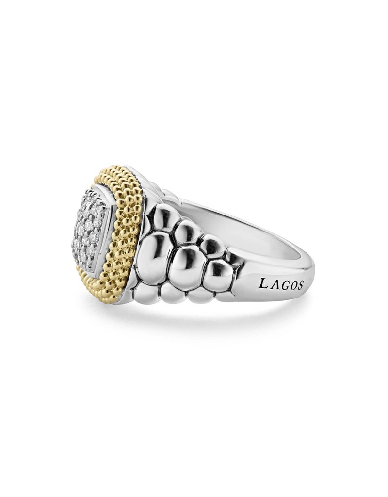 LAGOS Caviar Lux Diamond Square Ring