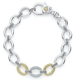LAGOS Caviar Lux Diamond Link Bracelet