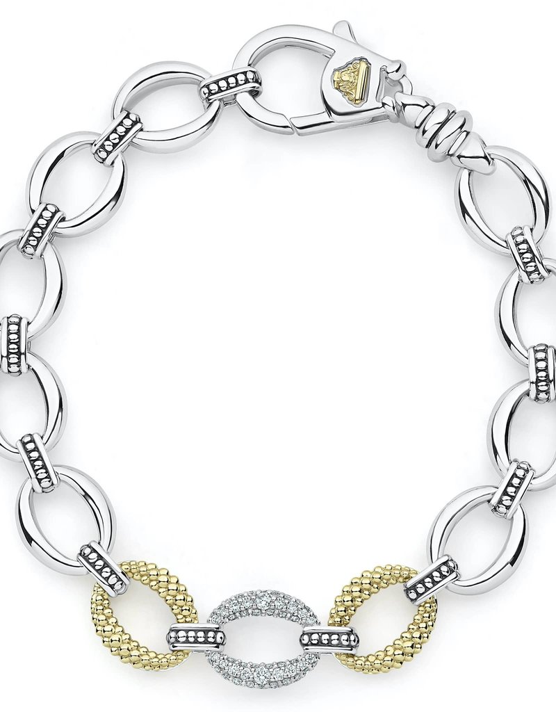 LAGOS Caviar Lux Diamond Link Bracelet