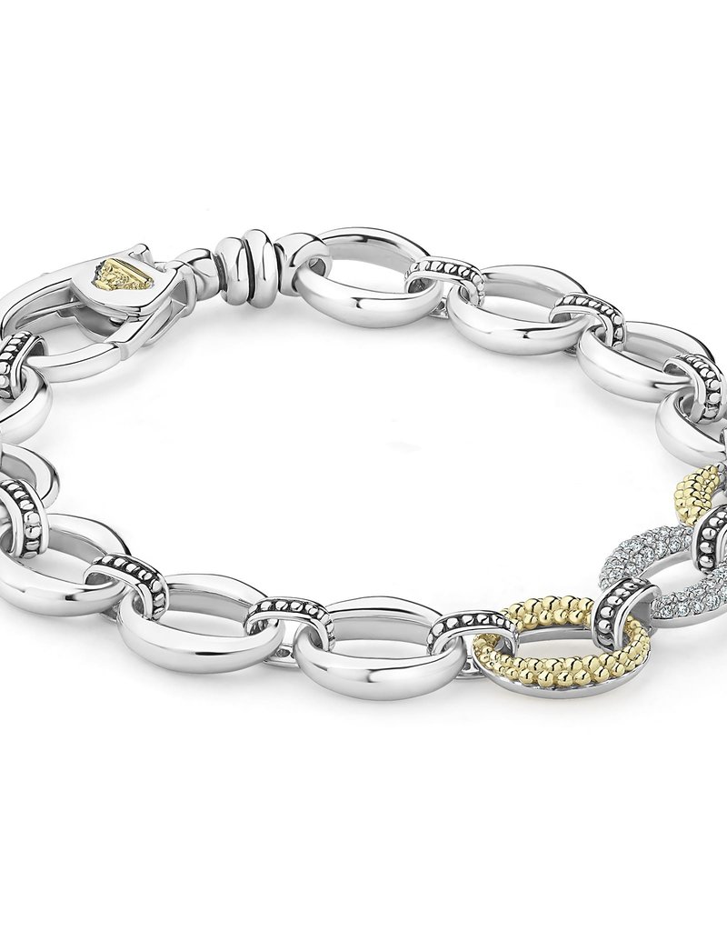 LAGOS Caviar Lux Diamond Link Bracelet