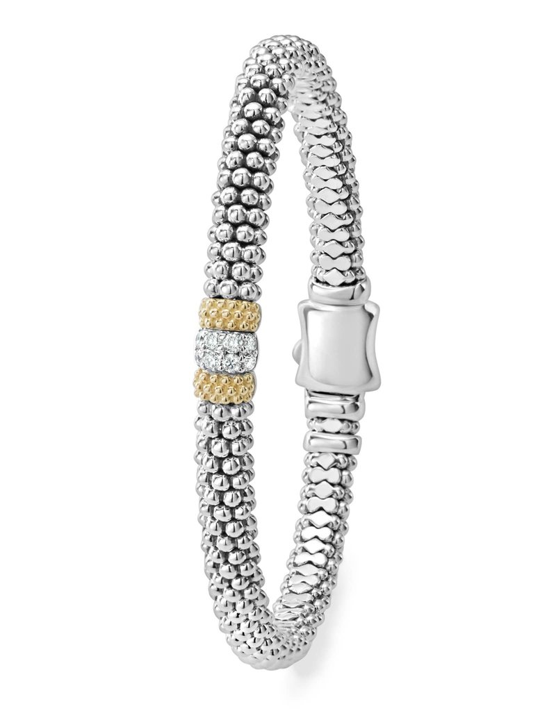 LAGOS Caviar Lux 1 Diamond Station Caviar Bracelet