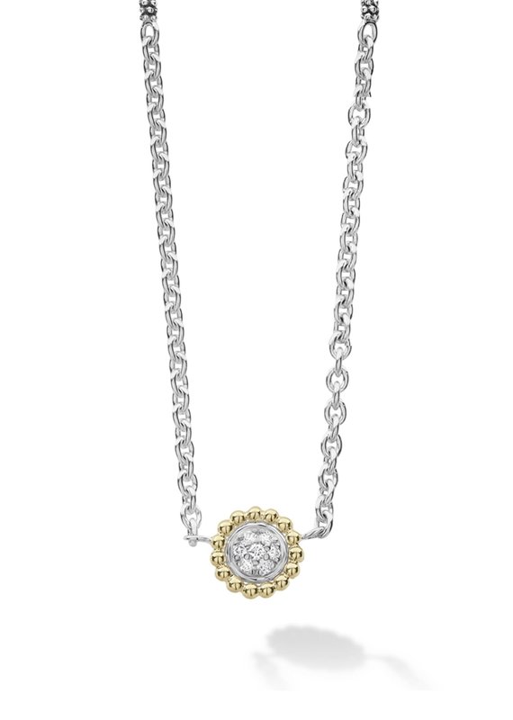 LAGOS Caviar Lux Diamond 9mm Pendant Necklace