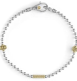 LAGOS Caviar Icon Two Tone Caviar Beaded Bracelet