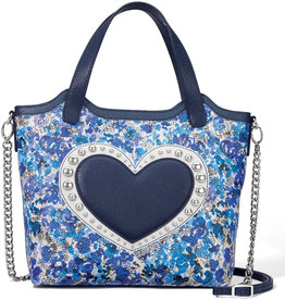 Love Bouquet Small Tote in Blue