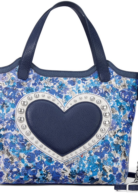 Love Bouquet Small Tote in Blue