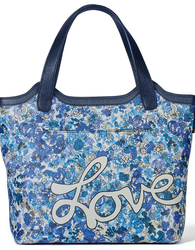 Love Bouquet Small Tote in Blue